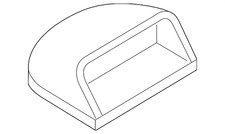 Genuine Nissan Center High Mount Stop Light 26590-3RA0A