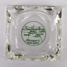 Vintage Marketing Ashtray Southwestern Stationary & Bank Supply Wichita Kansas