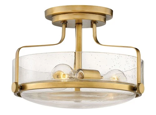 Hinkley Lighting 3641-CS Harper 3 Light 15"W Semi-Flush Ceiling - Brass - Picture 1 of 12
