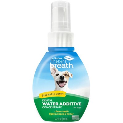 TropiClean Fresh Breath Drops, Oral Care, Water Additive for Dogs