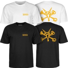 POWELL PERALTA / BONES WHEELS Vato Rat Bones - Skateboard Tee Shirt.