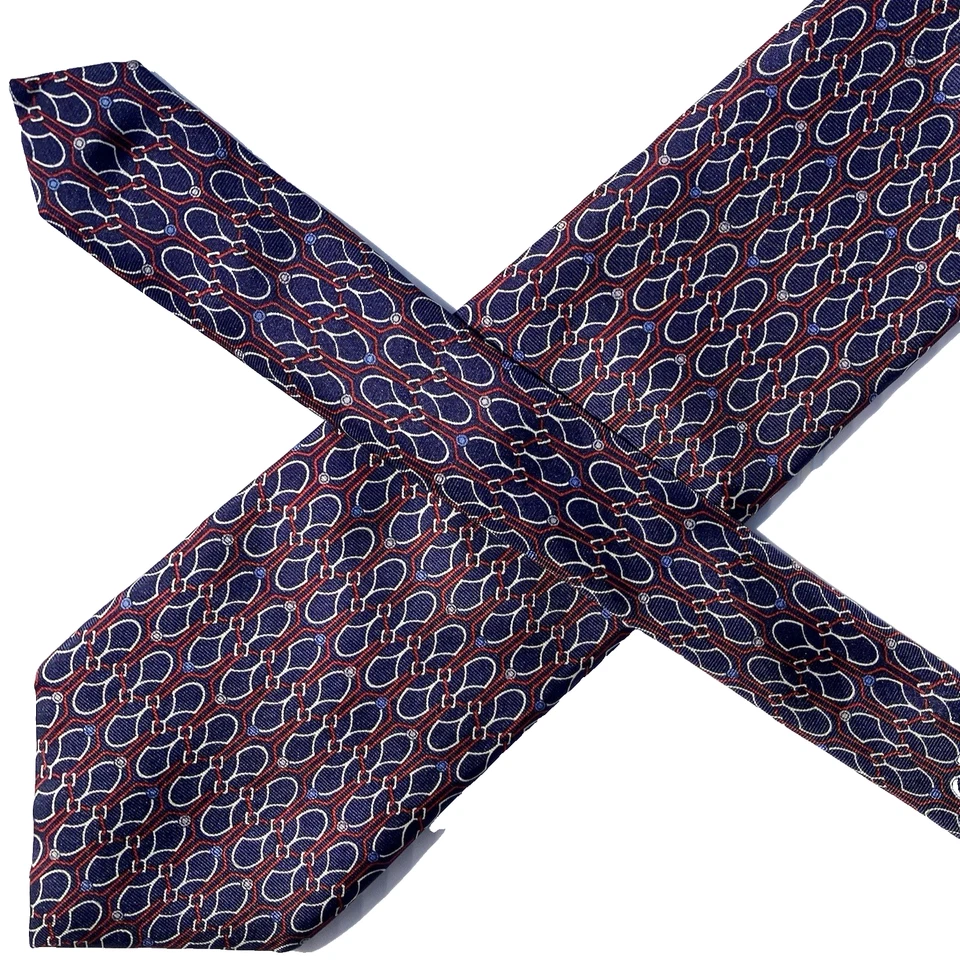 "Corbata de seda geométrica de colección Harvard Cooperative Society 56"" The COOP Foto 3 de 4