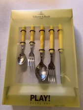 Villeroy & Boch Play! Yellow Cutlery Set – 30 Pieces for 6 People – Stainless St