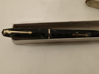 Vintage Conway Stewart No:15 14k Gold Nib Lever Fill Fountain Pen Boxed/Used