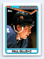 #22 1990-91 Topps Paul Gillis Quebec Nordiques