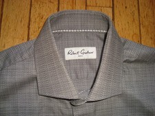 ROBERT GRAHAM MEN'S COTTON BLEND CUTAWAY DRESS SHIRT SIZE 16 OR 41 WORN ONCE