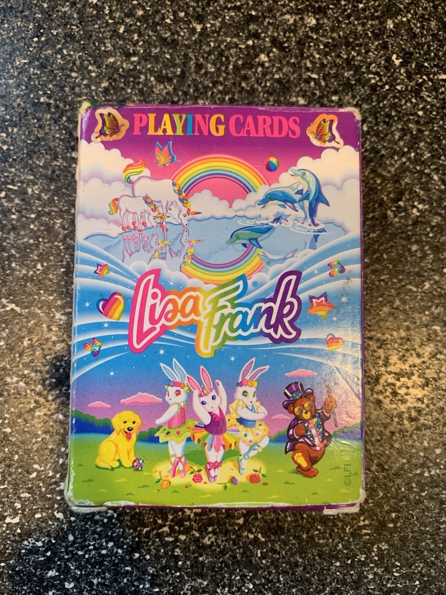 Vintage Lisa Frank Playing Cards Complete w/ Box & Both Jokers