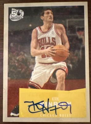 Topps 2007-08 Kirk Hinrich Autograph 50th Anniversary Card #91 Chicago Bulls