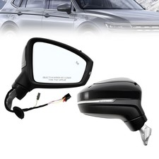 Right Passenger Electric Side Mirror Assembly Compatible with Ti-guan 2018-20...