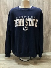 CHAMPION Penn State Nittany Lions Crewneck Sweatshirt Navy Blue Size XL