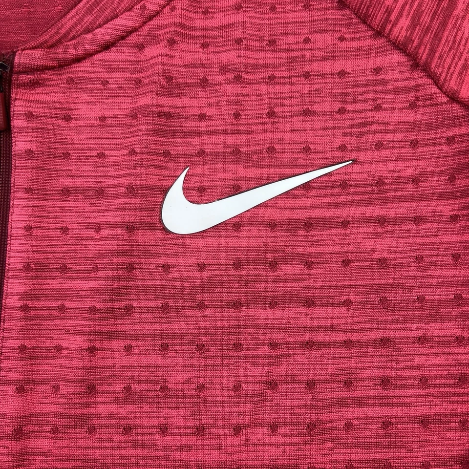 Suéter de Golf Nike Hombres Medio Rojo Edición Tour 1/4 Cuarto Cremallera Golf Performance Pro Foto 4 de 4