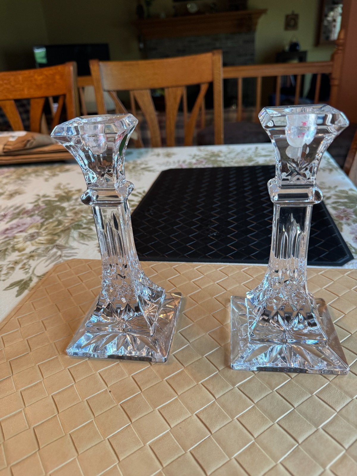 Set of 2 Waterford Lismore Crystal 8