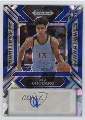 2024-25 Panini Prizm Draft Picks Blue Ice 1/75 Oso Ighodaro Rookie Auto RC 1h2l