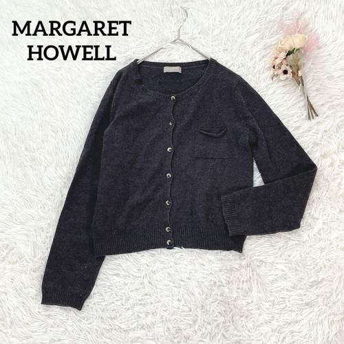 Margaret Howell, Margaret Howell Wool Blend Long Sleeve Cardigan M Gray Vintage Top