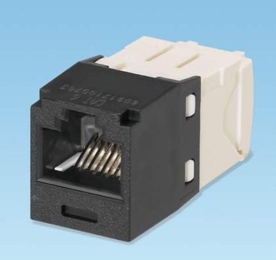 Panduit Mini-Com TX6 Plus Giga-Channel Cat6 Jack, Black, Box of 50 CJ688TGBL