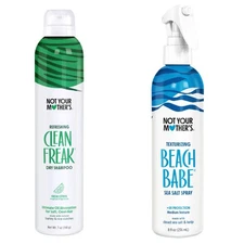 (BUNDLE) Not Your Mother’s Dry Shampoo 7 oz & Beach Babe Sea Salt Spray 8 Oz