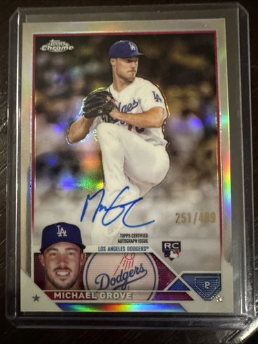 Michael Grove #RA-MGR 2023 Topps Chrome Rookie Autographs card