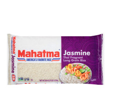 Mahatma Jasmine Thai Fragrant Long Grain Rice, Gluten Free, 80 oz 5 lbs 2.27kg