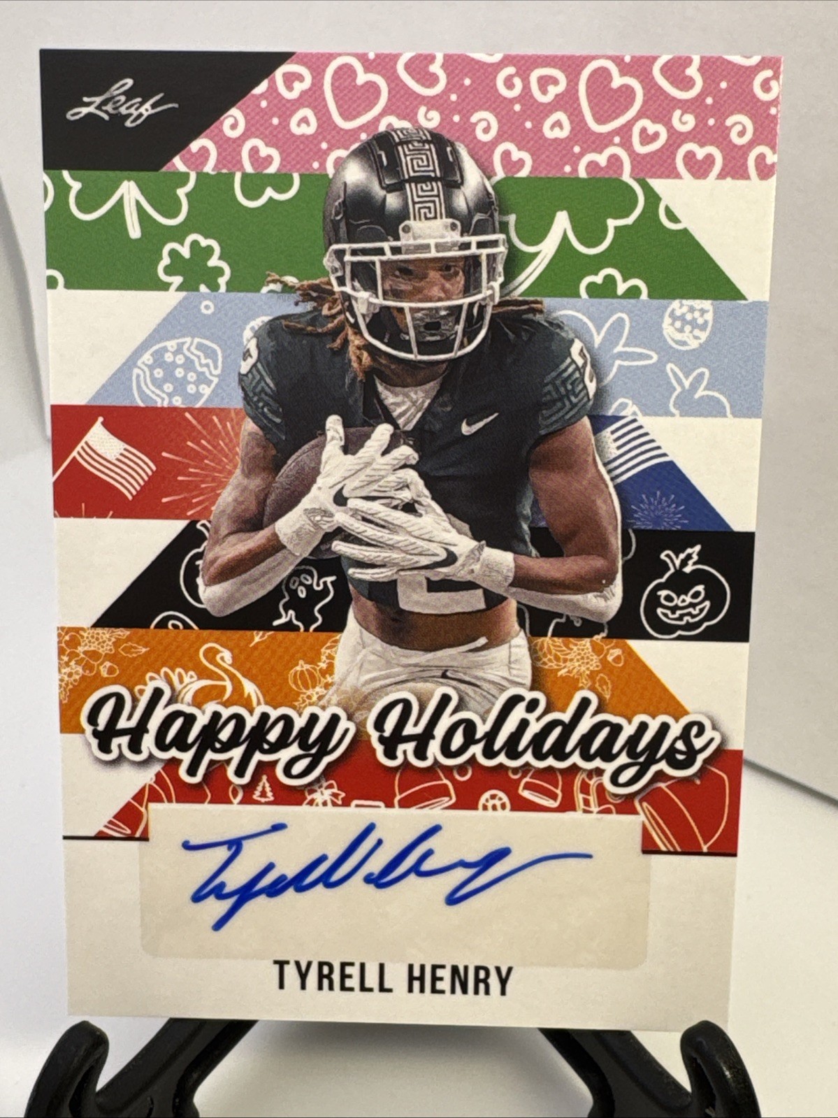 Tyrell Henry 2025 Leaf Holiday Autographs AU #BA-TH2