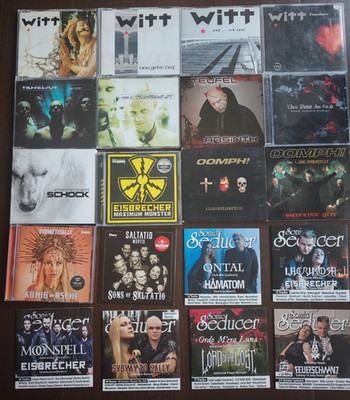CD Sammlung Gothic, NDH Oomph, Eisbrecher, Tanzwut, Witt, Subway to Sally u.a.