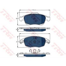 TRW Bremsbeläge vorne für Peugeot Partner Kasten Citroën Berlingo/Berlingo