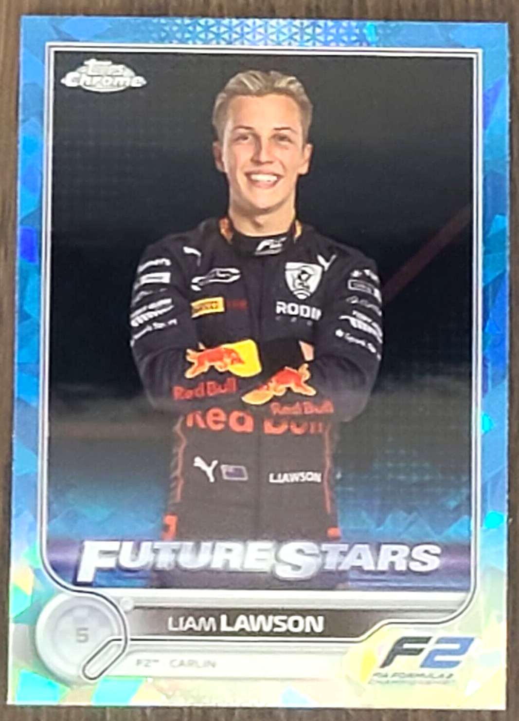 2022 Topps Chrome Sapphire F1 LIAM LAWSON Portrait 81 Formula 1