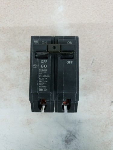1) NEW GE THHQL2160 22kA 120/240v 60 amp Plug in THQL Circuit Breaker NNT - Picture 2 of 3