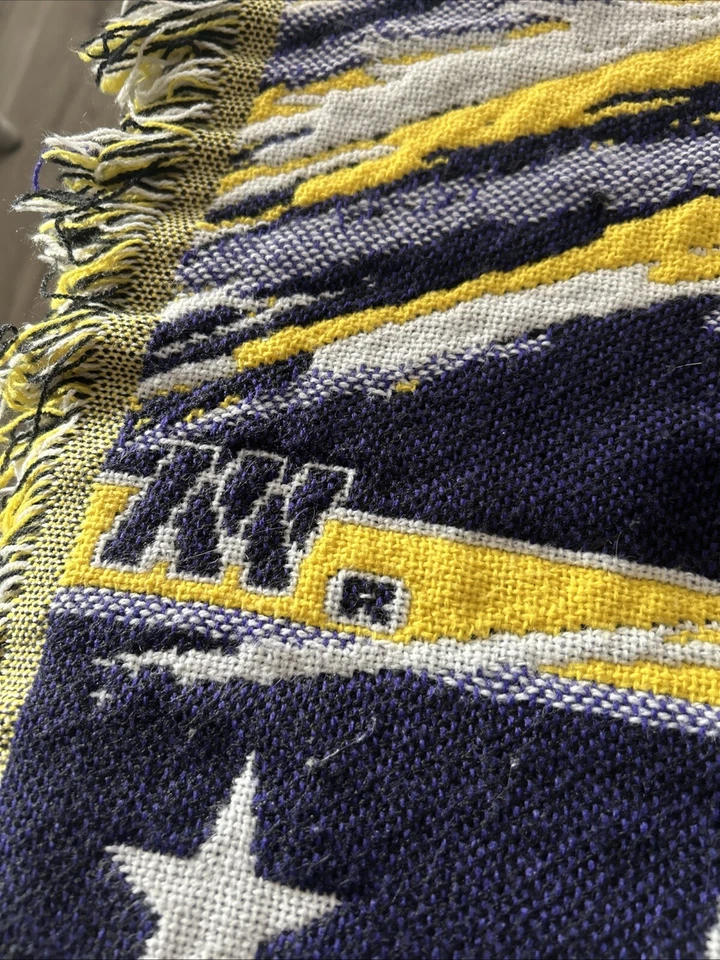 Vintage NFL Vikings Woven Throw Blanket 44”x58” The Northwest Company - Image 2 of 4