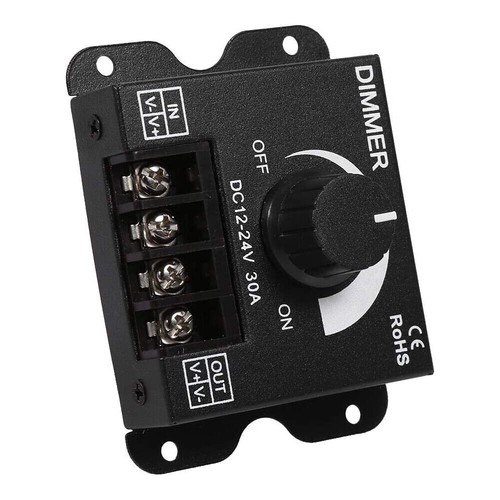 DC 12V-24V 30A LED Switch Dimmer Controller Manual Operation For Strip Lights - Picture 8 of 10