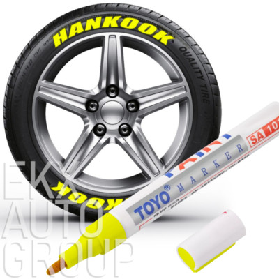 Waterproof Permanent Paint Marker Pen Ink Car Tire Tread Rubber Metal Mechanic