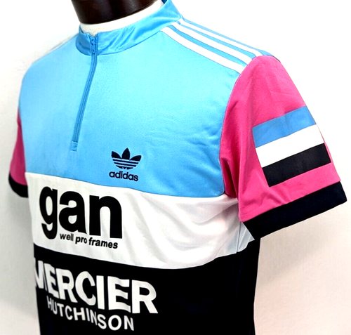 Adidas Gan Cycling Mercier Hutchinson 2005 Fahrradtrikot 1/4 Reißverschluss Top Gr. M VEUC* - Bild 7 von 11