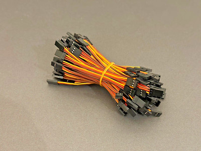   5x JR Servo Verlängerungskabel (10cm Stecker zu Stecker) 26AWG 3Pin RC