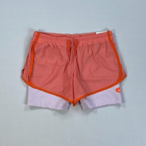 Girl's Nike DO7119 Dri Standard Fit Dri Fit Tempo 2 in 1 Run Running Shorts - Picture 6 of 6