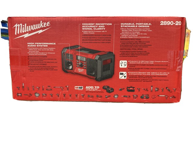 Milwaukee M18 18V Heavy-Duty Jobsite Radio - 289020 for sale online | eBay