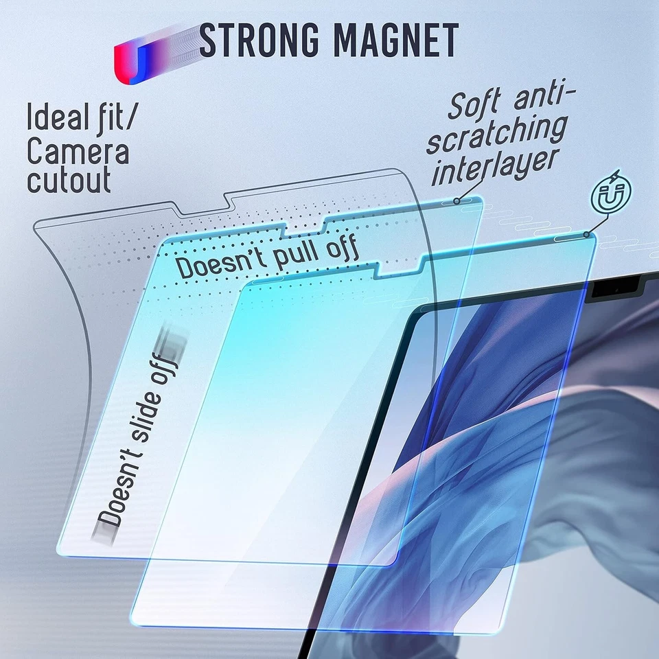 VINTEZ Magnetic Laptop Screen Protector Blue Filter - MacBook Air 13" 2018-21 ## - Image 3 of 4