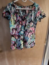 Butterfly Scrub Top, Size S
