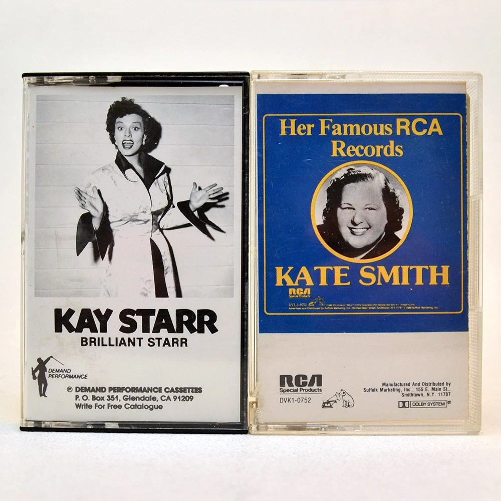 KATE SMITH & KAY STARR - Brilliant Starr & Her Famous RCA Records Cassette Lot