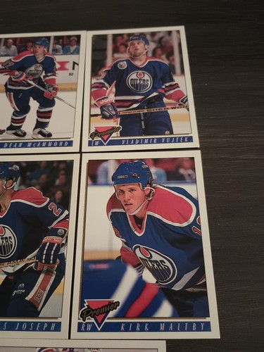 1993-94 OPC Premier Hockey Edmonton Oilers 5 Card Lot Base - Picture 3 of 3