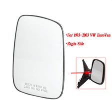 NEW Mirror Glass For VW EuroVan 1993-2003 Passenger Right Side Heated NEW US