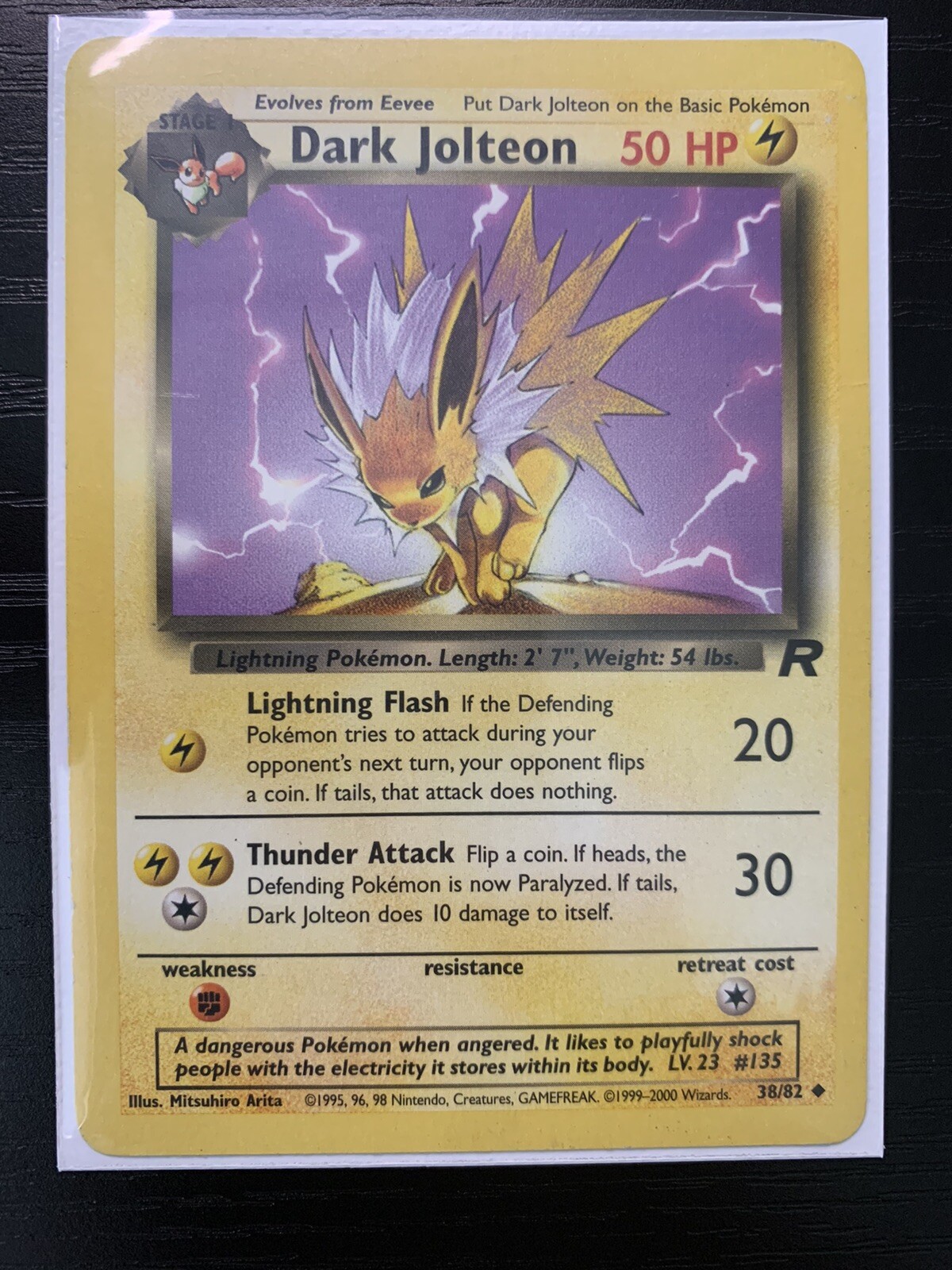 Dark Jolteon 38/82 - Near Mint - Team Rocket Sets - Pokemon TCG - WOTC