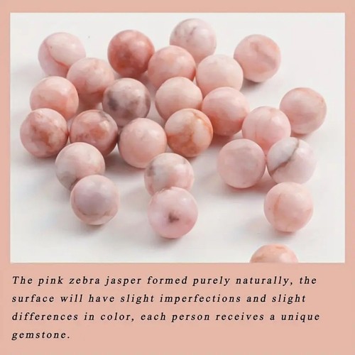 Pulsera Piedra Ajustable Hija Jaspe Cebra Rosa Natural Tono Plateado Corazón Dije - Imagen 6 de 7