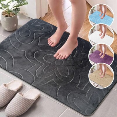 Antirutsch Badematten Duschmatte Memory Foam Badematte klein & groß Badvorleger