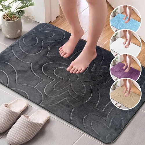 Non Slip Bath Mats Shower Mat Memory Foam Bath Mat Small & Large Bathroom Rug - 第 1/25 張圖片