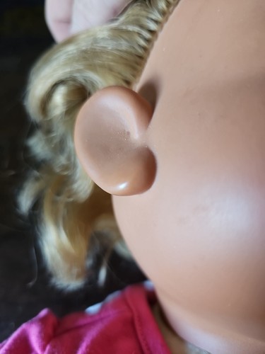 Vicma Daumen saugende Babypuppe 80er Jahre Mädchen blond 19"" & Armband & Broschüre SELTEN - Bild 12 von 18