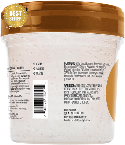 Coconut Styling Gel, 8 Ounce - Picture 2 of 12