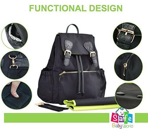 Large Capacity Baby Diaper Bag - Travel-Friendly Backpack with Insulation & Mat - Picture 4 of 8