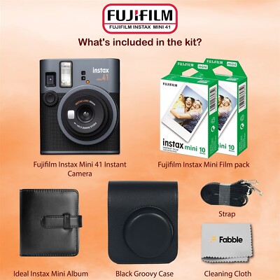 Fujifilm Instax Mini 41 Instant Film Camera Bundle | eBay