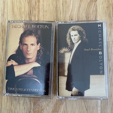 Lot of 2 Michael Bolton Cassette Tapes - Time, Love  Tenderness  Soul Provider