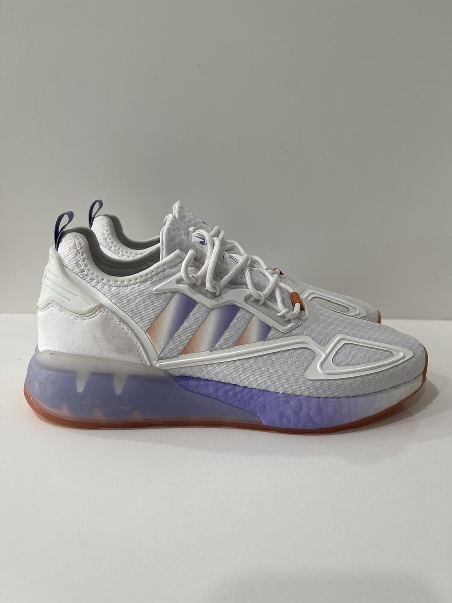 adidas ニットポロ Adidas ZX 2k BOOST White Purple Orange Blue 675001 ART