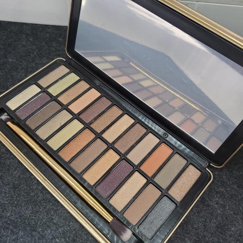 Beauty Exposed Naked Palette Natural Browns Tans Golds Grays Dbl Sided Brush - Picture 2 of 24
